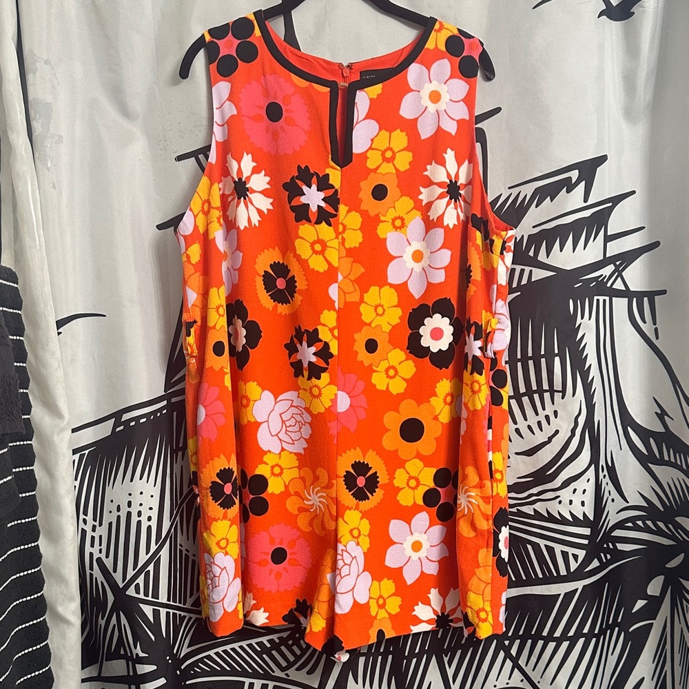 Victoria Beckham for Target - Floral Sleeveless Romper 1x - Vintage Inspired